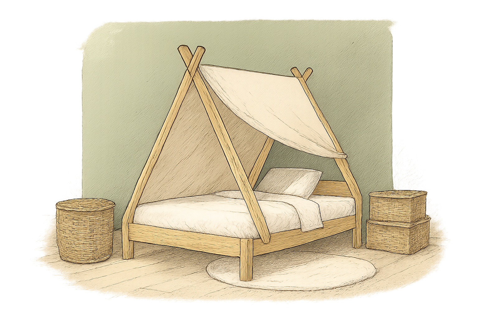 chambre enfant jungle