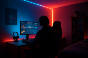Décoration chambre ado gamer : ambiance immersive, mobilier ergonomique et astuces LED