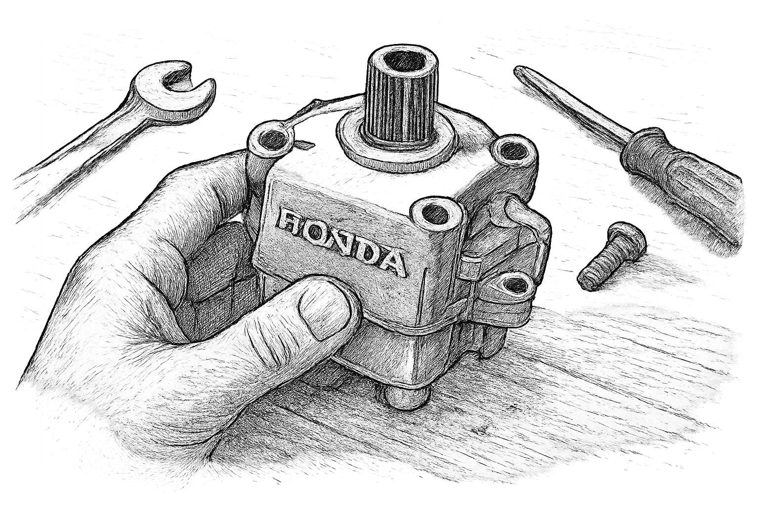 fiche technique boitier de traction tondeuse honda