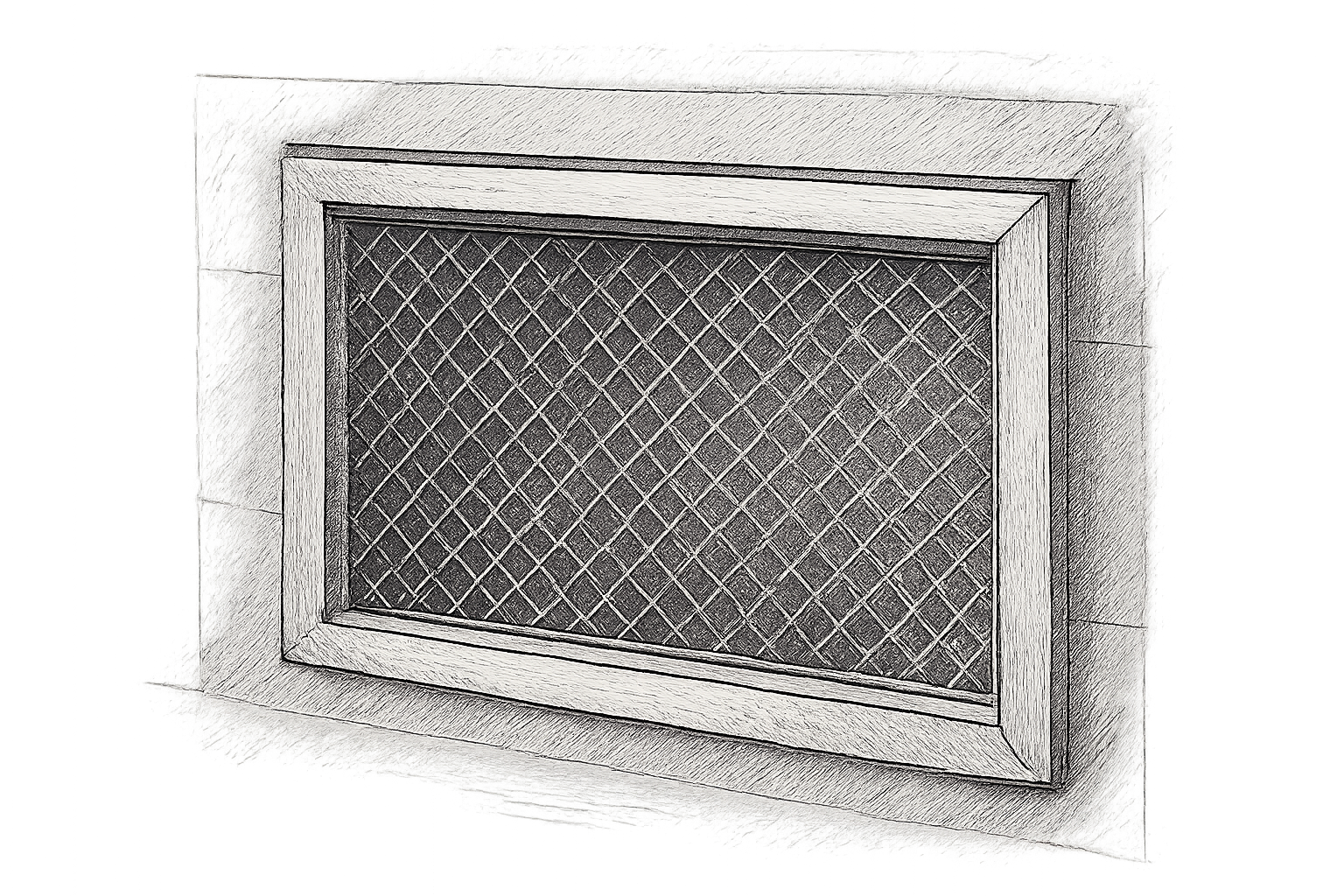 filtre grille cheminée anti noircissement