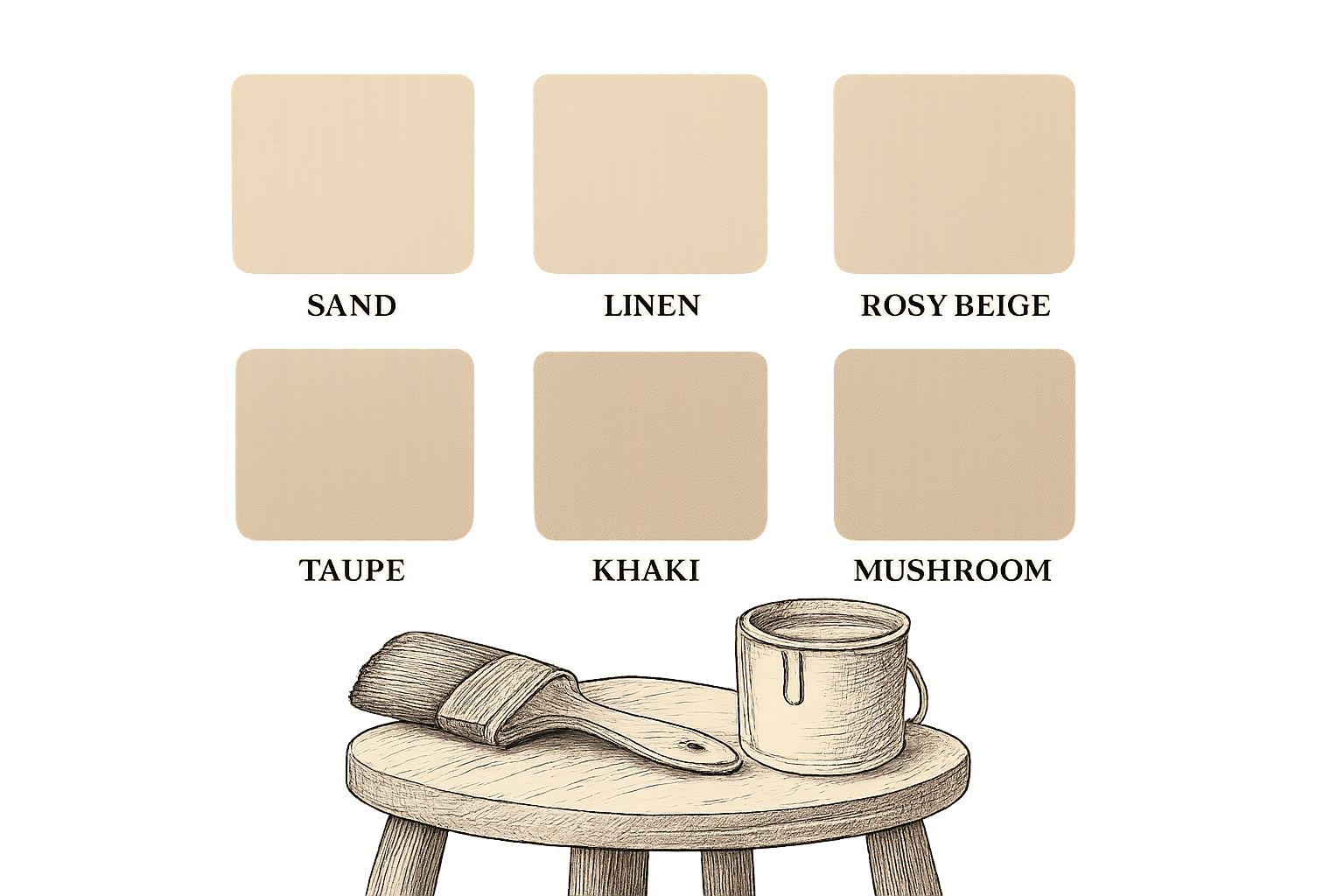 peinture beige
